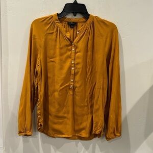J.crew Gold Drapey Popover Blouse SZ XS Used Lightly